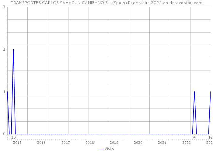 TRANSPORTES CARLOS SAHAGUN CANIBANO SL. (Spain) Page visits 2024 