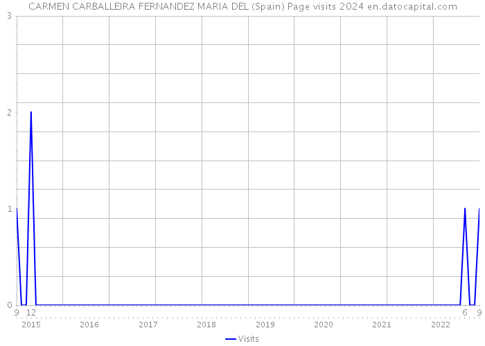 CARMEN CARBALLEIRA FERNANDEZ MARIA DEL (Spain) Page visits 2024 