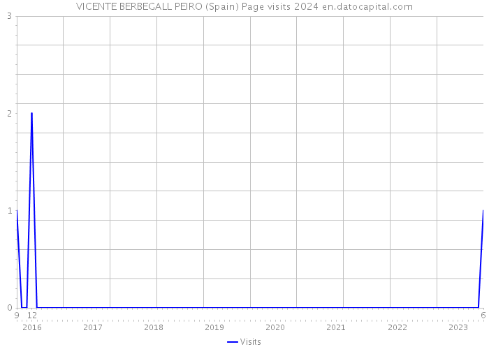 VICENTE BERBEGALL PEIRO (Spain) Page visits 2024 
