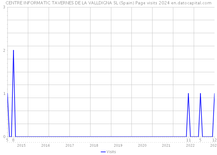 CENTRE INFORMATIC TAVERNES DE LA VALLDIGNA SL (Spain) Page visits 2024 