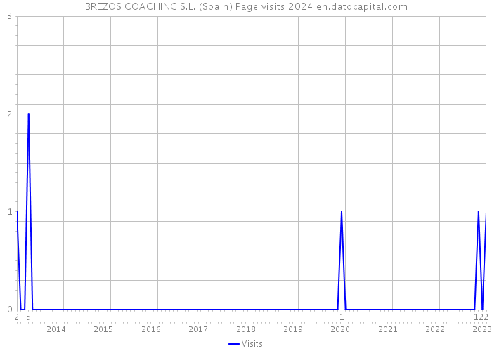 BREZOS COACHING S.L. (Spain) Page visits 2024 