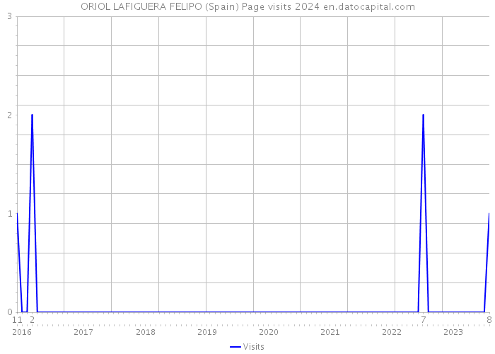 ORIOL LAFIGUERA FELIPO (Spain) Page visits 2024 