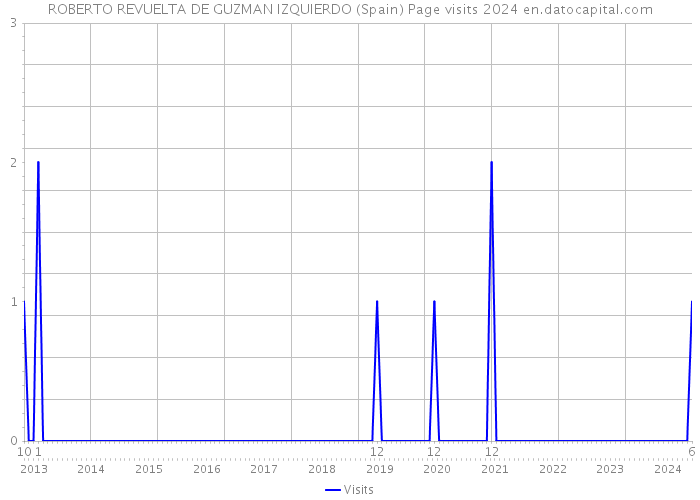 ROBERTO REVUELTA DE GUZMAN IZQUIERDO (Spain) Page visits 2024 