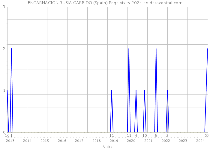 ENCARNACION RUBIA GARRIDO (Spain) Page visits 2024 