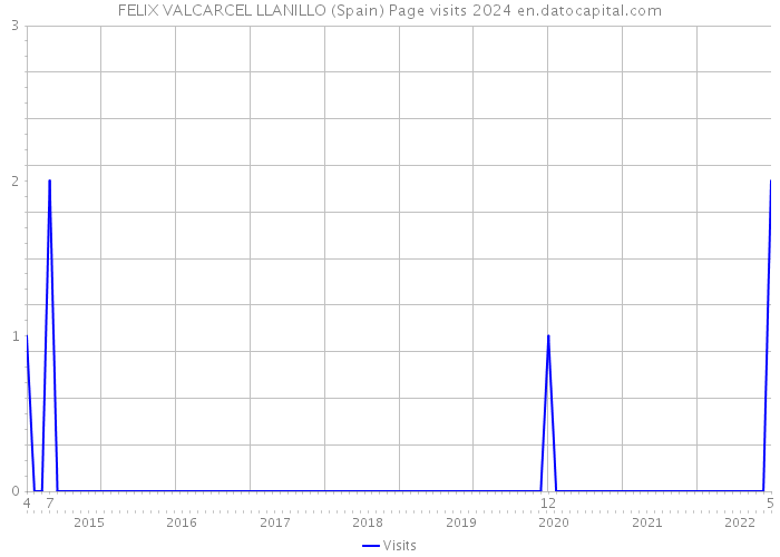 FELIX VALCARCEL LLANILLO (Spain) Page visits 2024 