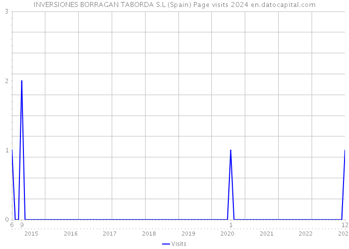 INVERSIONES BORRAGAN TABORDA S.L (Spain) Page visits 2024 