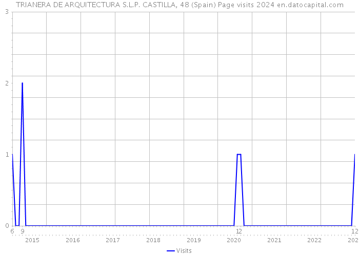 TRIANERA DE ARQUITECTURA S.L.P. CASTILLA, 48 (Spain) Page visits 2024 