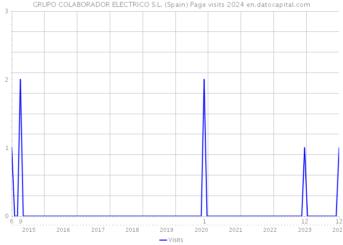 GRUPO COLABORADOR ELECTRICO S.L. (Spain) Page visits 2024 