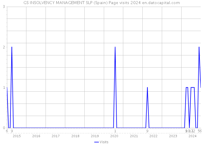 GS INSOLVENCY MANAGEMENT SLP (Spain) Page visits 2024 