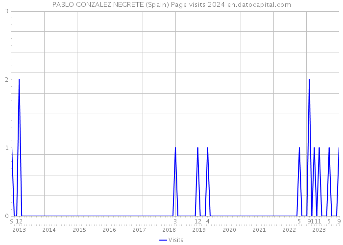 PABLO GONZALEZ NEGRETE (Spain) Page visits 2024 