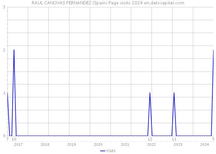 RAUL CANOVAS FERNANDEZ (Spain) Page visits 2024 
