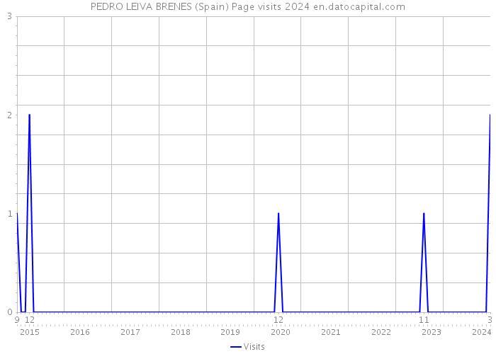 PEDRO LEIVA BRENES (Spain) Page visits 2024 