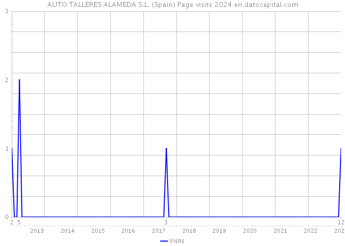 AUTO TALLERES ALAMEDA S.L. (Spain) Page visits 2024 