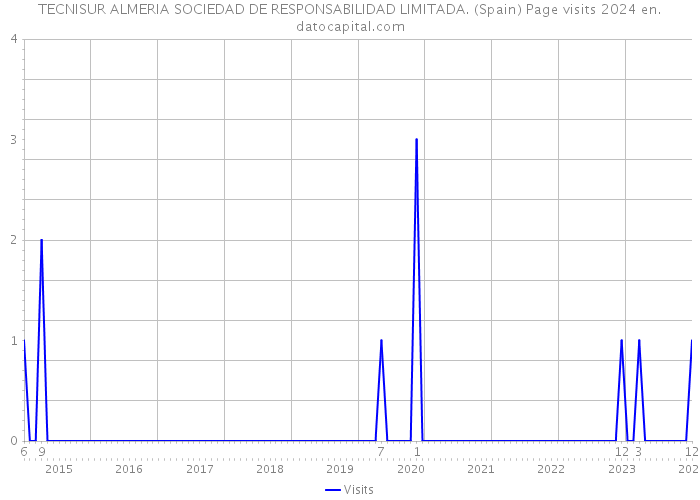 TECNISUR ALMERIA SOCIEDAD DE RESPONSABILIDAD LIMITADA. (Spain) Page visits 2024 