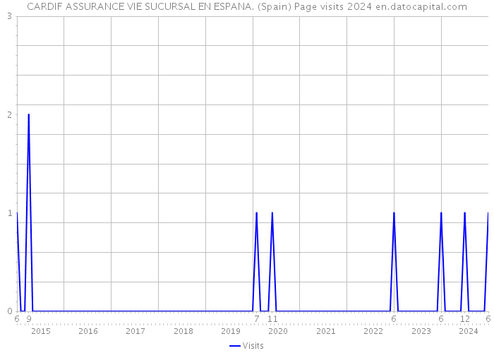 CARDIF ASSURANCE VIE SUCURSAL EN ESPANA. (Spain) Page visits 2024 