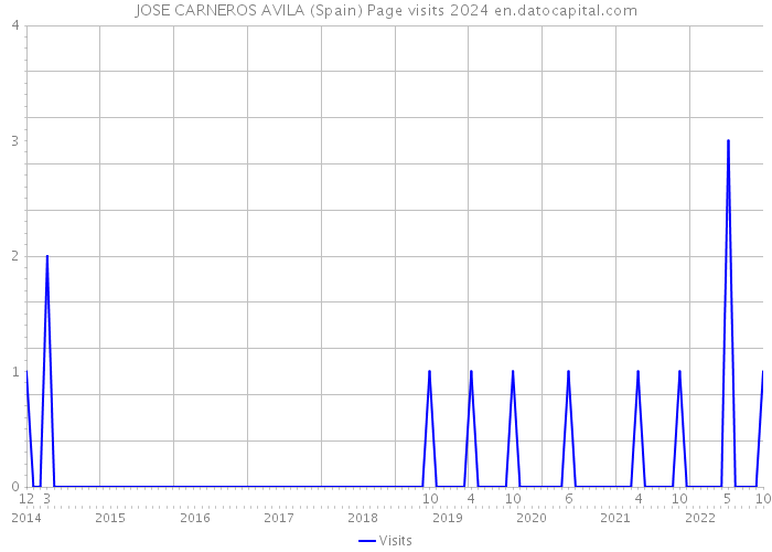 JOSE CARNEROS AVILA (Spain) Page visits 2024 