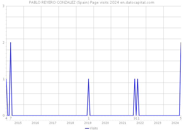 PABLO REYERO GONZALEZ (Spain) Page visits 2024 