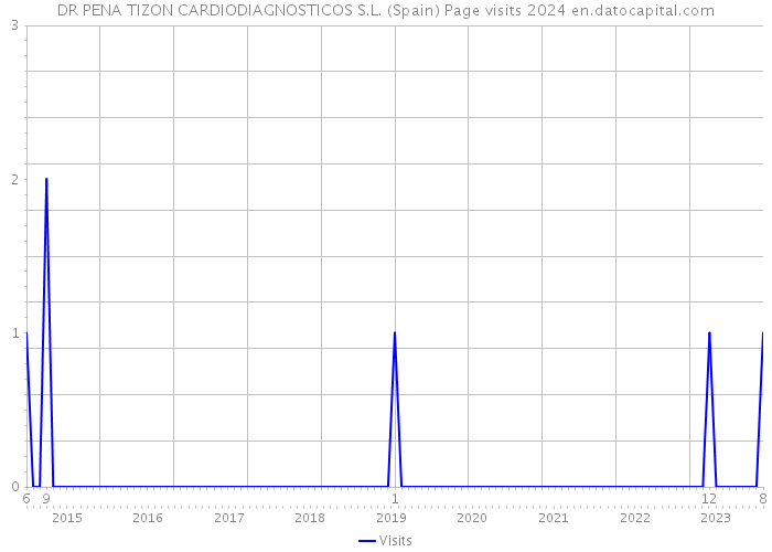 DR PENA TIZON CARDIODIAGNOSTICOS S.L. (Spain) Page visits 2024 