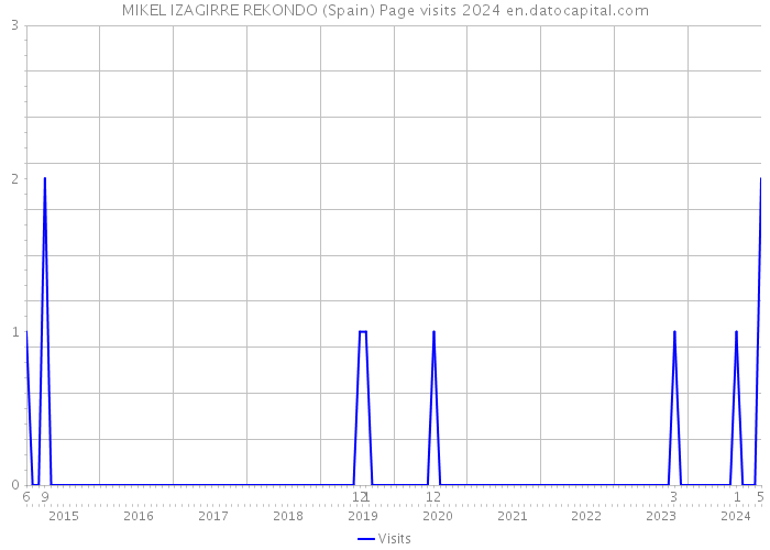 MIKEL IZAGIRRE REKONDO (Spain) Page visits 2024 