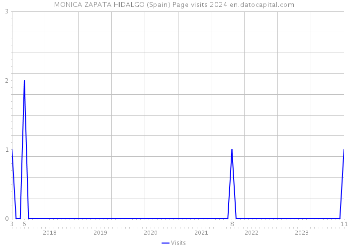 MONICA ZAPATA HIDALGO (Spain) Page visits 2024 