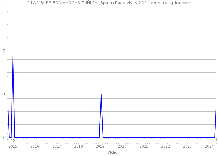 PILAR SARRIERA VARGAS ZUÑIGA (Spain) Page visits 2024 