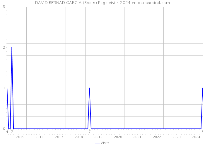 DAVID BERNAD GARCIA (Spain) Page visits 2024 