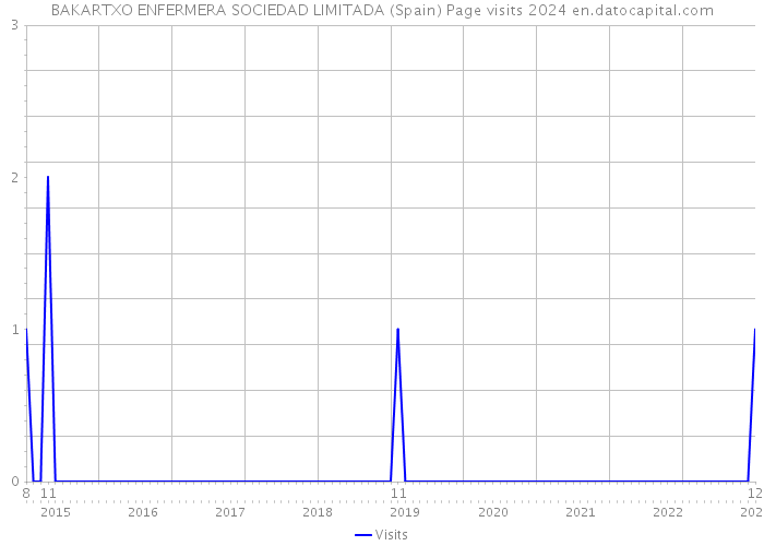 BAKARTXO ENFERMERA SOCIEDAD LIMITADA (Spain) Page visits 2024 