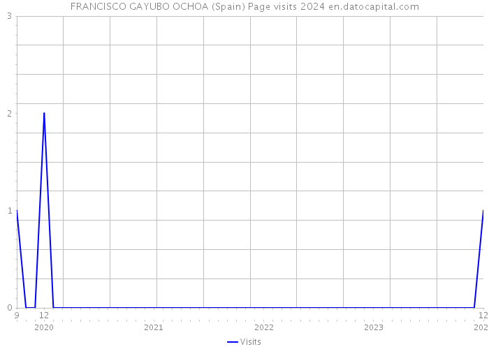 FRANCISCO GAYUBO OCHOA (Spain) Page visits 2024 