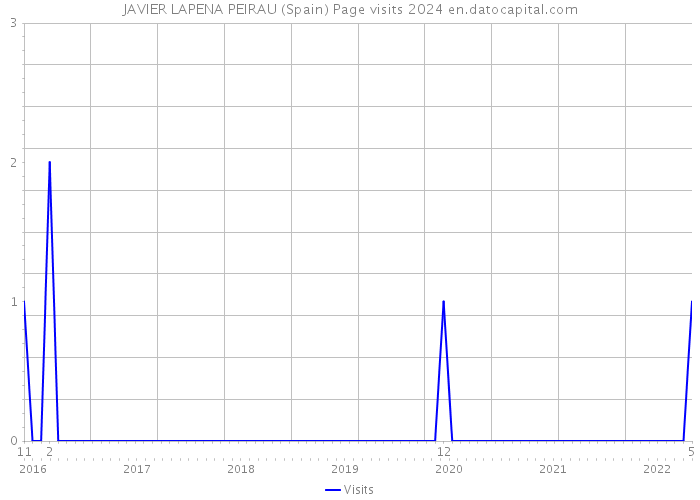 JAVIER LAPENA PEIRAU (Spain) Page visits 2024 