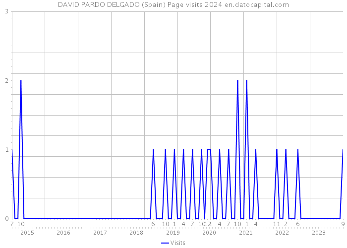 DAVID PARDO DELGADO (Spain) Page visits 2024 