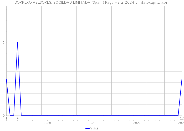 BORRERO ASESORES, SOCIEDAD LIMITADA (Spain) Page visits 2024 