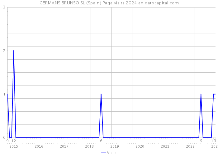 GERMANS BRUNSO SL (Spain) Page visits 2024 