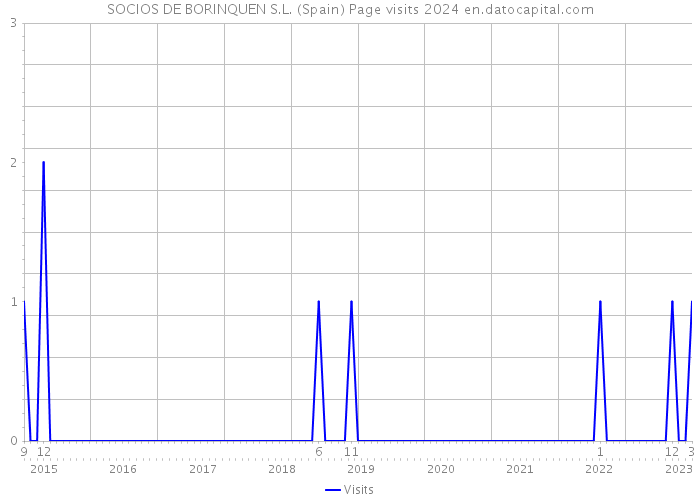 SOCIOS DE BORINQUEN S.L. (Spain) Page visits 2024 