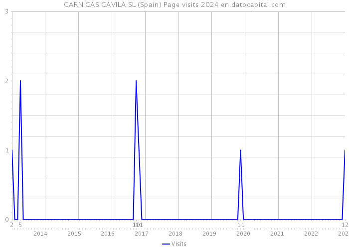 CARNICAS CAVILA SL (Spain) Page visits 2024 