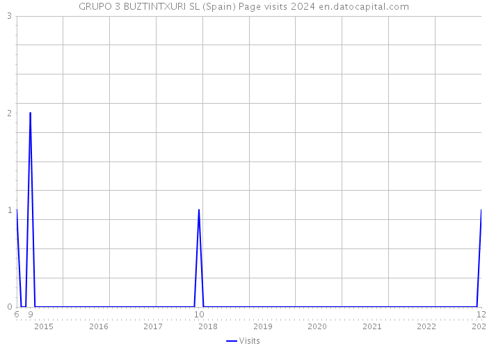 GRUPO 3 BUZTINTXURI SL (Spain) Page visits 2024 