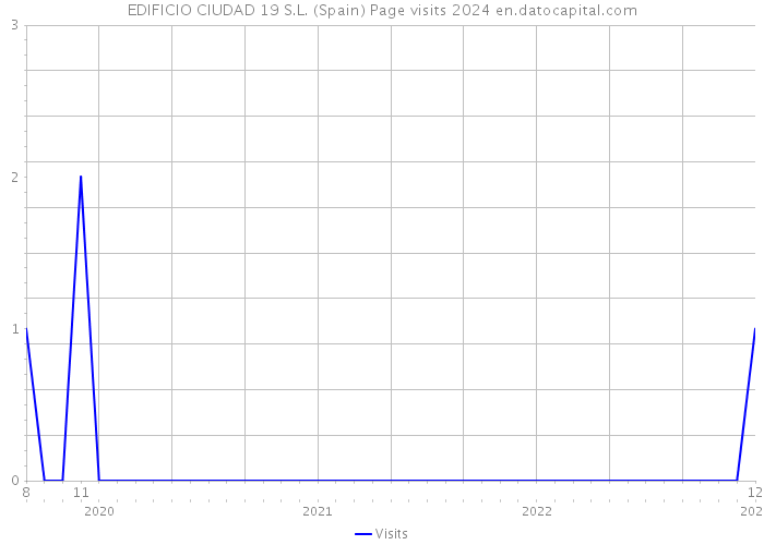 EDIFICIO CIUDAD 19 S.L. (Spain) Page visits 2024 