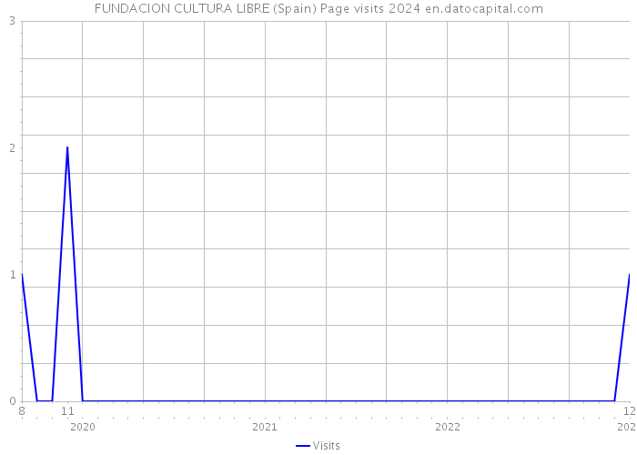 FUNDACION CULTURA LIBRE (Spain) Page visits 2024 