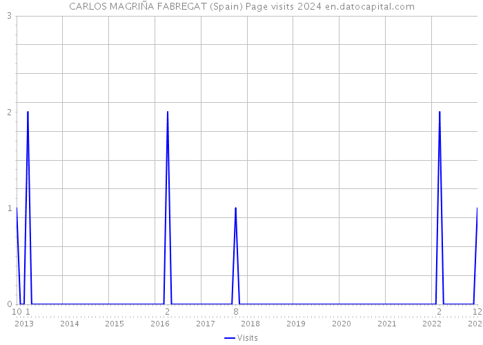CARLOS MAGRIÑA FABREGAT (Spain) Page visits 2024 