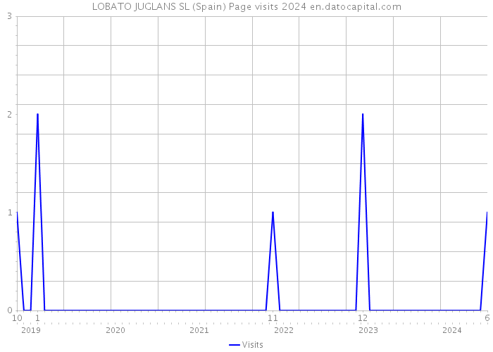 LOBATO JUGLANS SL (Spain) Page visits 2024 