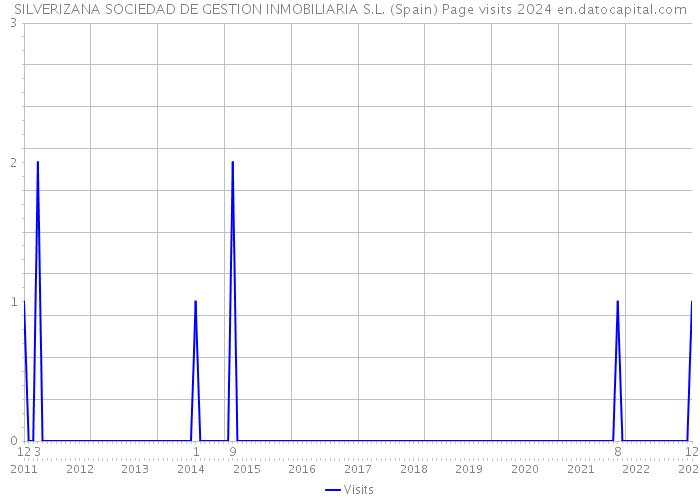 SILVERIZANA SOCIEDAD DE GESTION INMOBILIARIA S.L. (Spain) Page visits 2024 