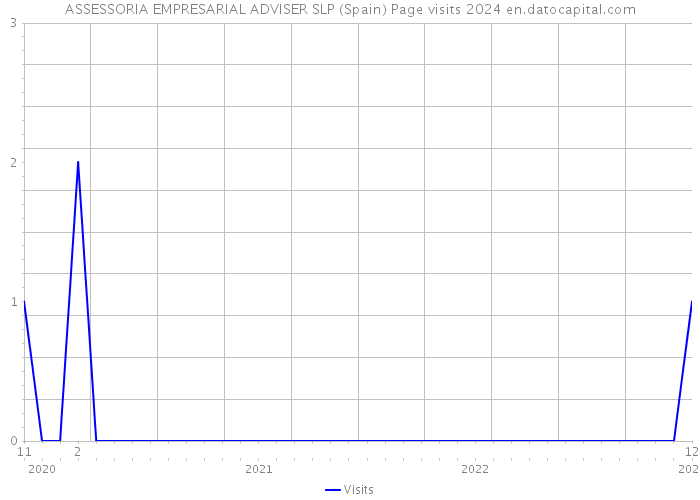 ASSESSORIA EMPRESARIAL ADVISER SLP (Spain) Page visits 2024 