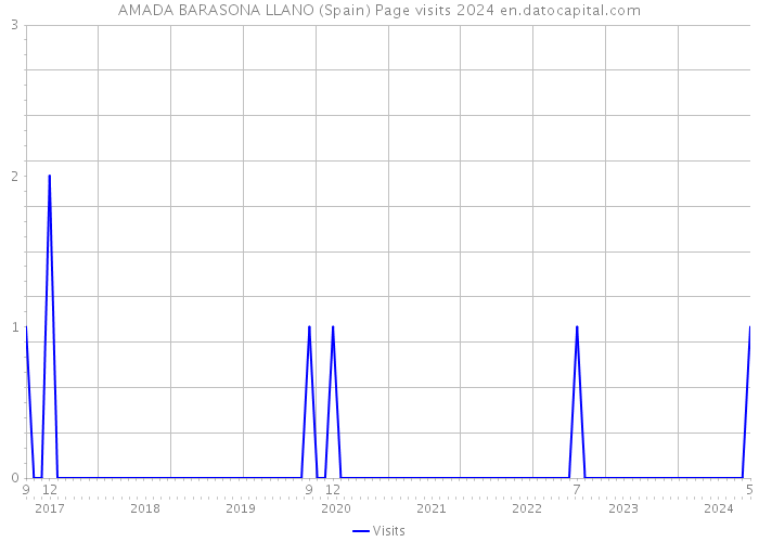 AMADA BARASONA LLANO (Spain) Page visits 2024 