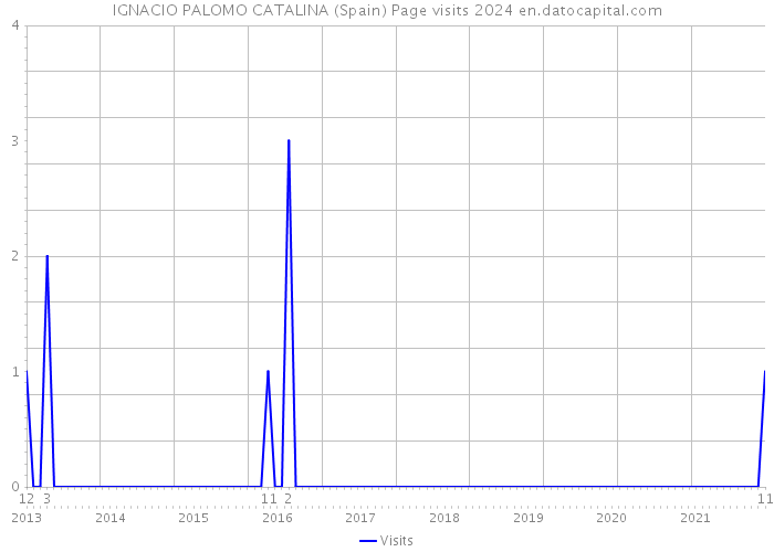 IGNACIO PALOMO CATALINA (Spain) Page visits 2024 