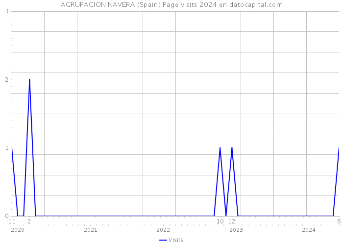 AGRUPACION NAVERA (Spain) Page visits 2024 