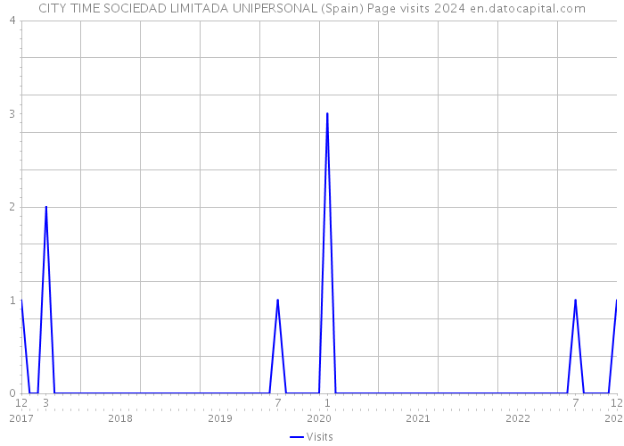 CITY TIME SOCIEDAD LIMITADA UNIPERSONAL (Spain) Page visits 2024 