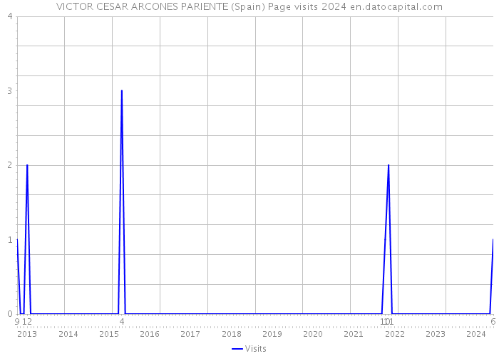 VICTOR CESAR ARCONES PARIENTE (Spain) Page visits 2024 