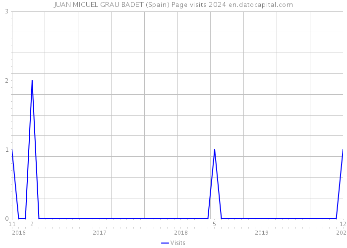 JUAN MIGUEL GRAU BADET (Spain) Page visits 2024 