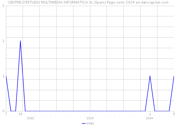 CENTRE D'ESTUDIS MULTIMEDIA INFORMATICA SL (Spain) Page visits 2024 