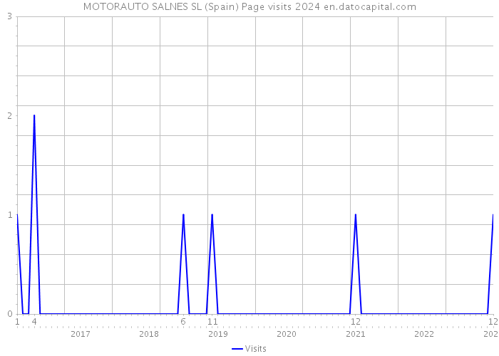 MOTORAUTO SALNES SL (Spain) Page visits 2024 