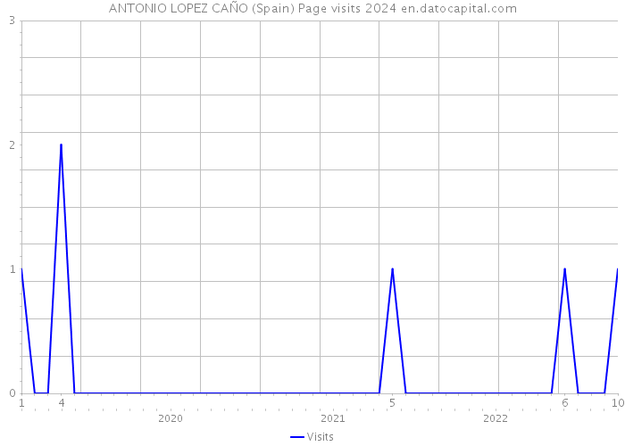 ANTONIO LOPEZ CAÑO (Spain) Page visits 2024 